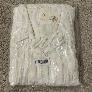 NWT AERIE LINEN BUTTON DOWN/COVER UP
